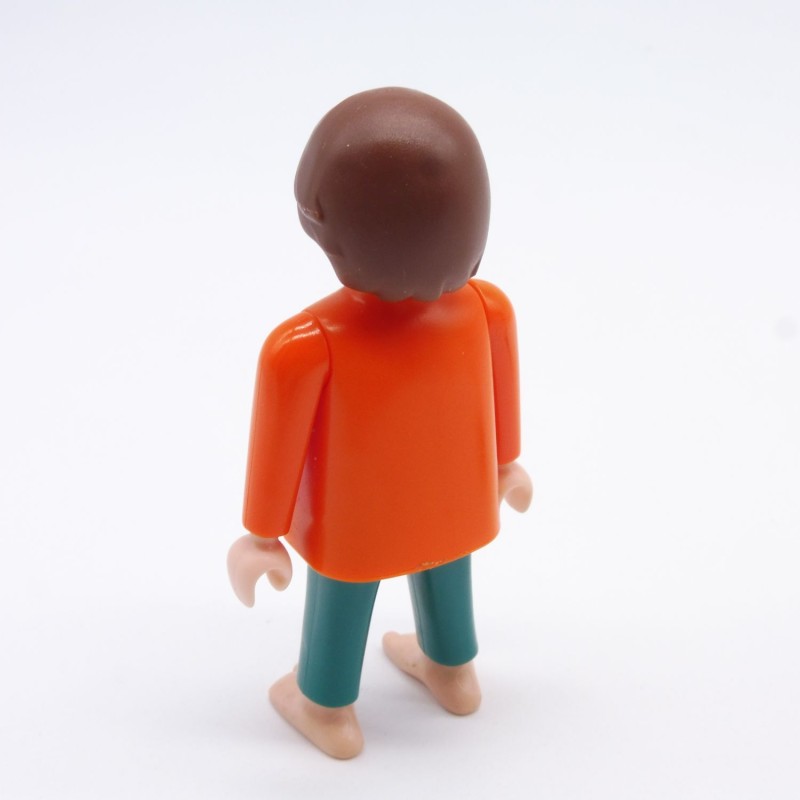 Playmobil Homme Vert Et Orange Pieds Nus