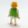 Playmobil Homme Blanc avec Lignes Violettes avec Gilet Vert et Pieds Nus