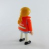 Playmobil Woman Doctor Blue and White Orange Vest