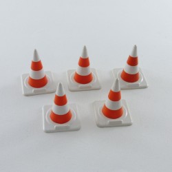 Playmobil 27237 Playmobil Lot de 5 Cones de Signalisation