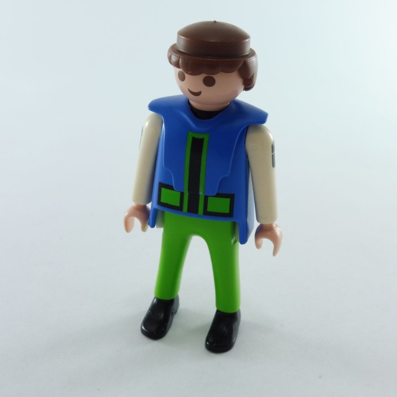 Playmobil 28245 Playmobil Homme Vert et Bleu Pilote Hélicoptère 3220 5749