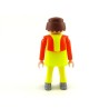 Playmobil Homme Jaune et Orange avec Plastron et Masque à Gaz