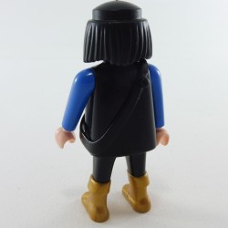 Playmobil Homme Viking Noir et Bleu Bottes Dorées