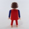 Playmobil Homme Rouge Jaune et Bleu Pieds Nus