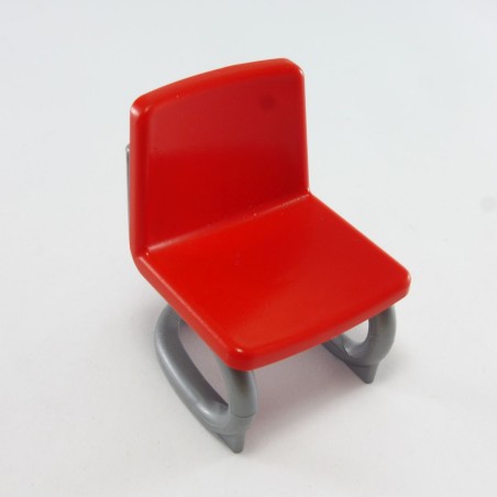 Playmobil 10828 Playmobil Chaise de Bureau Rouge et Gris