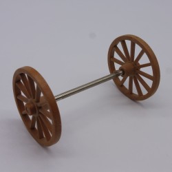 Playmobil 1715 Axle with wheels diameter 55mm carriage stagecoach