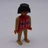 Playmobil 1348 Guerrier Indien Vintage Rouge et Marron