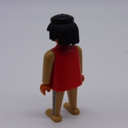 Playmobil Guerrier Indien Vintage Rouge et Marron