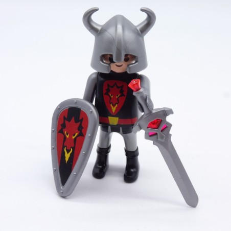 Playmobil chevalier dragon rouge