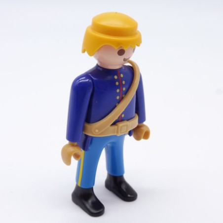 Playmobil 2921 Union Soldier with Brown Braces and Yellow Hair 5249