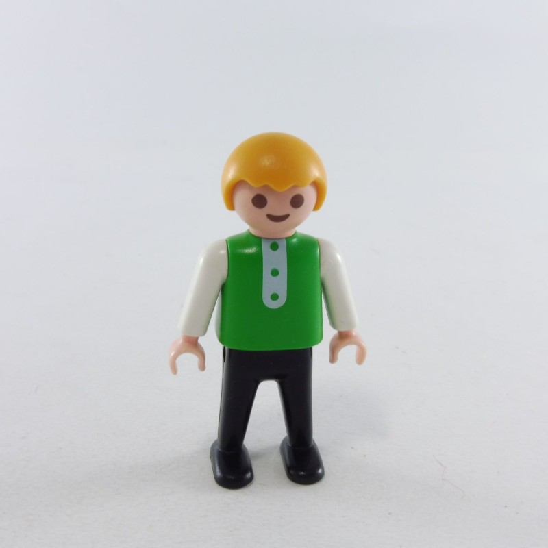 Playmobil 26285 Playmobil Enfant Garçon Noir Vert et Blanc 3714