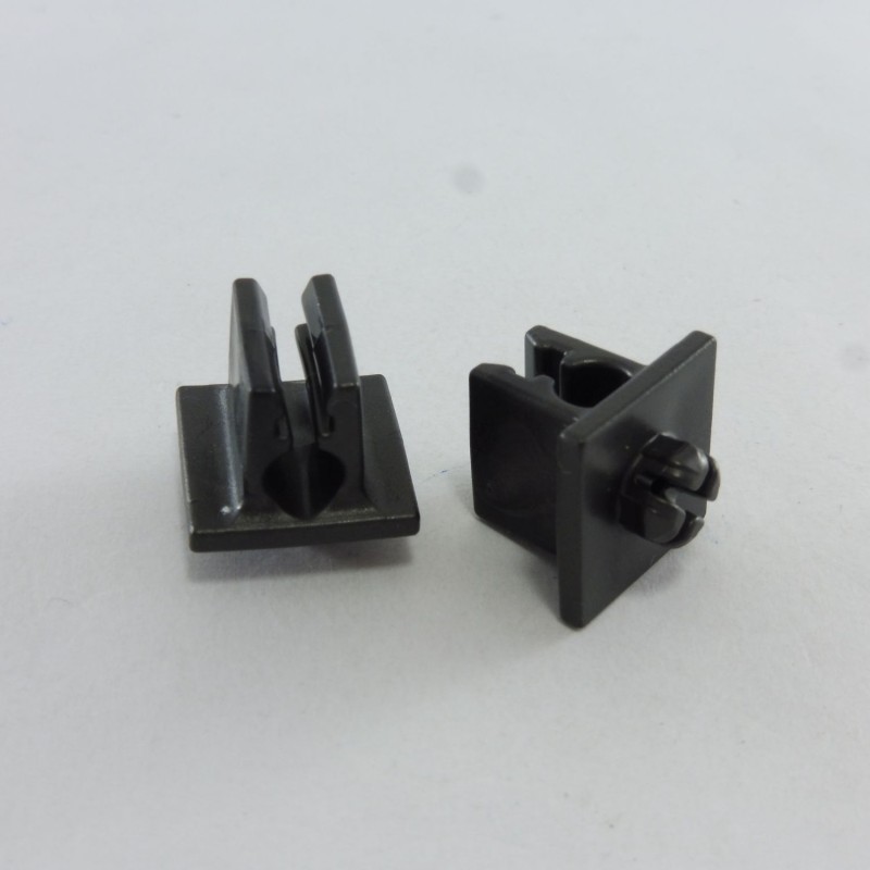 Playmobil 11220 Playmobil Set of 2 System X Dark Gray Clip Clamps