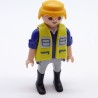 Playmobil 32964 Men's Blue and Gray Yellow Vest