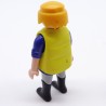 Playmobil Homme Bleu et Gris Gilet Jaune