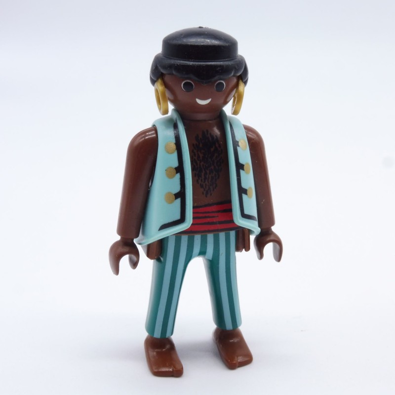 Playmobil 19139 Pirate Africain avec Gilet Bleu