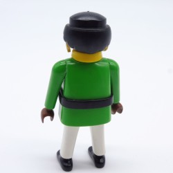 Playmobil African Man Officer Green Black Belt