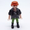 Playmobil 33586 Homme Gris et Vert avec Bottes Noires et Gilet Noir et Cartouchière