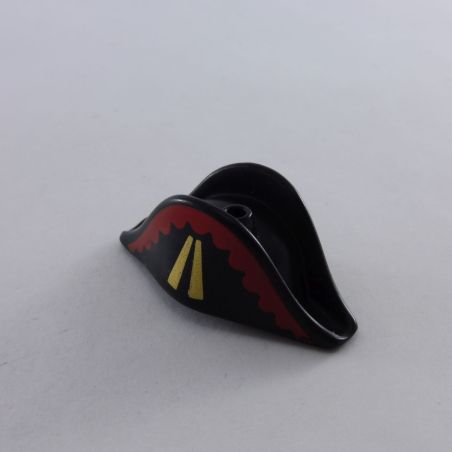 Playmobil Chapeau Bicorne Noir Or Rouge