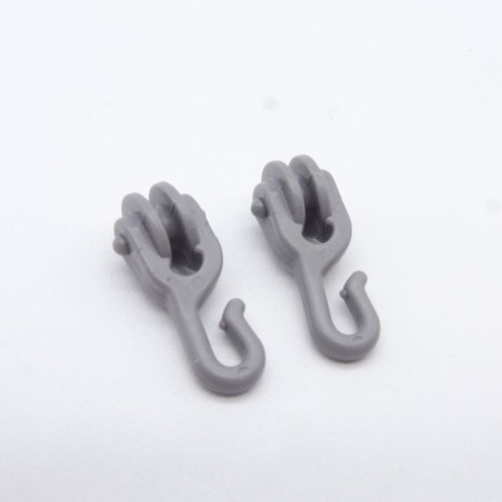 Playmobil 9693 Set of 2 gray pulleys for Pirate Ship 3029 3133 3174 3619 3860 3900 4067