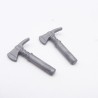 Playmobil 33945 Set of 2 Small Gray Fireman's Axes 5097 5337 5361 5362 5363 5397