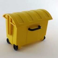 Playmobil 3399 Playmobil Grande Poubelle Container Jaune