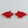 Playmobil 3987 Playmobil Paire d'ailes de Dragon Rouge pour Armure Chevalier