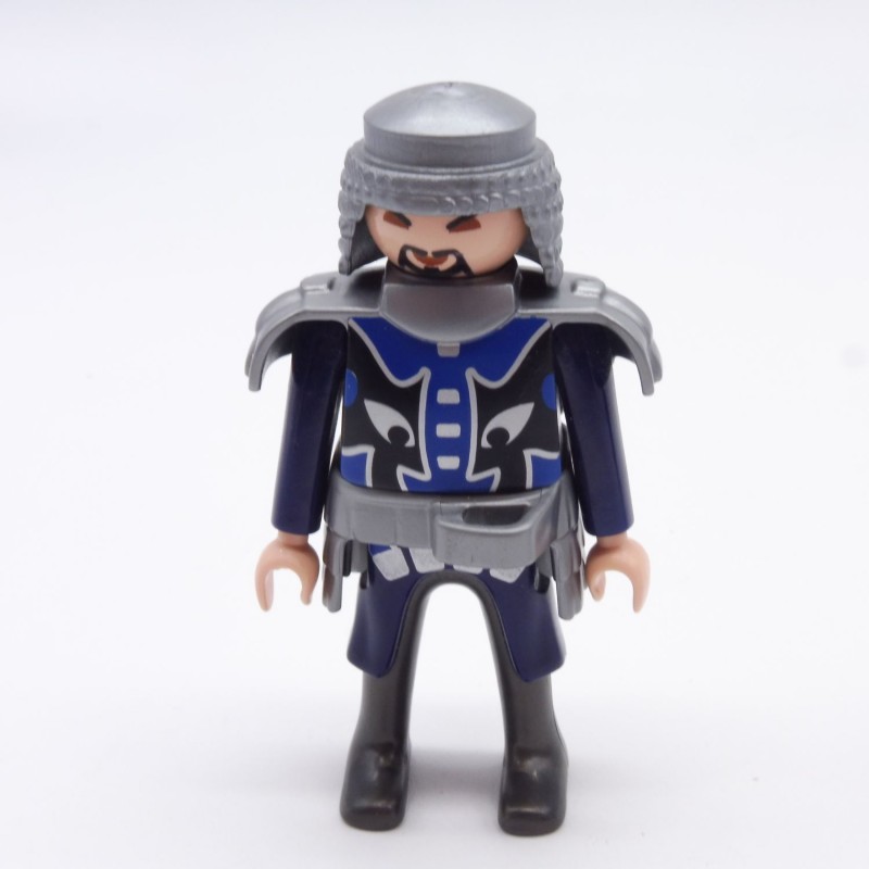 Playmobil 6436 Chevalier Samourai Bleu Armure Argent 5464