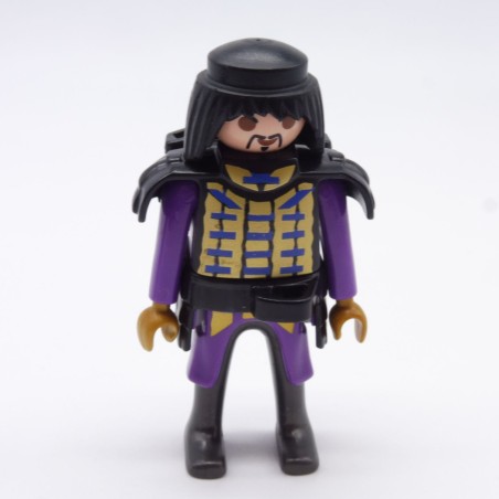 Playmobil 6437 Chevalier Samourai Violet Armure Noire 4789