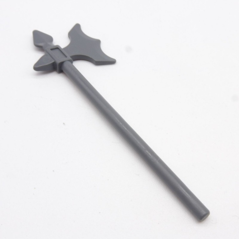 Lego LEG0061 6123 Arme Weapon Hallebarde Halberd Gris Foncé