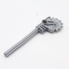 Lego LEG0071 40341 Weapon Long Axle Circular Saw Staff Gray Silver 8648