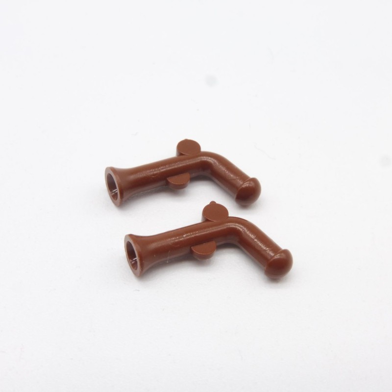 Lego LEG0079 2X 2562 Weapon Weapon Pistol Pirate Gun Brown Red Reddish 6243 10210