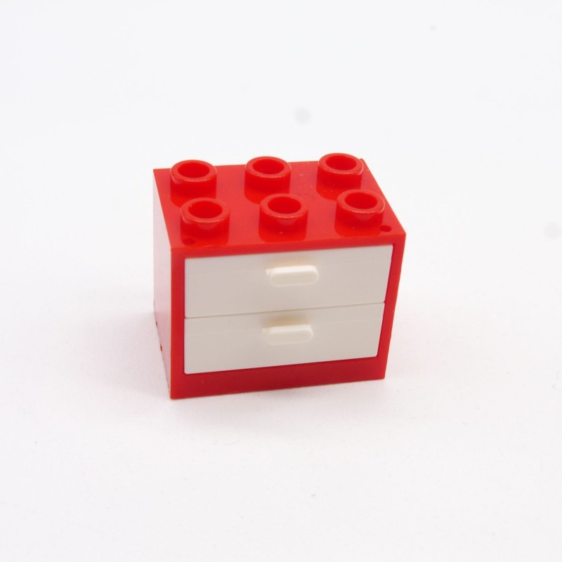 Lego LEG0117 92410 Container Armoire Rouge avec Tiroirs