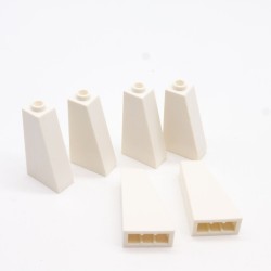 Lego LEG0142 6X 4460 Slope 75 2x1x3 Blanc White