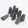 Lego LEG0143 9X 4460 Slope 75 2x1x3 Dark Gray Dark Gray