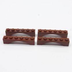 Lego LEG0163 4X 92950 Arch 1x6 Brown Red Reddish