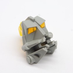 Lego LEG0182 32553 32554 Bionicle Head Gris Clair et Jaune Transparent