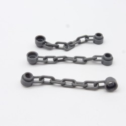 Lego LEG0188 3X 92338 Chain 5 Links Dark Gray