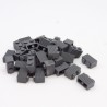 Lego LEG0483 35X 2877 Brick Modified Grille Flutes 1x2 Dark Bluish Gray Dark Gray