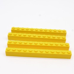 Lego LEG0500 4X 6112 Brick 1x12 Yellow Yellow a little damaged