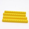 Lego LEG0500 4X 6112 Brick 1x12 Jaune Yellow un peu abimées