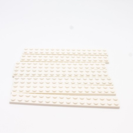 Lego LEG0526 7X 4282 Plate 2x16 White Blanc