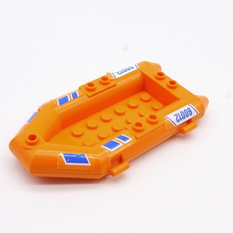 Lego 30086c01pb05 Boat Rubber Raft Inflatable Boat 60012 Orange