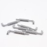 Lego LEG0628 6X 14682 Exhaust Pipe Tuyau échappement Light Bluish Gray Gris Clair