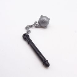 Playmobil Weapon Mace Black Handle Light Gray Ball