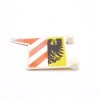 Playmobil Drapeau Bord Pointe Aigle Noir Vintage 3291 3380 3052 Usé