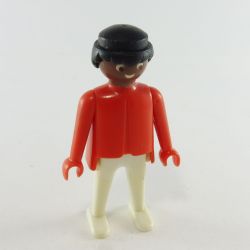 Playmobil Homme Africain Rouge et Blanc 3544 Léger Jaunissement