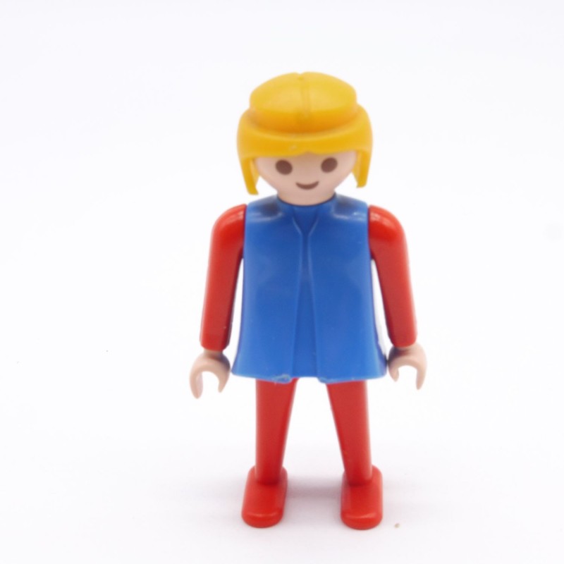 Playmobil 16730 Femme Bleu et Rouge Bras Rouges