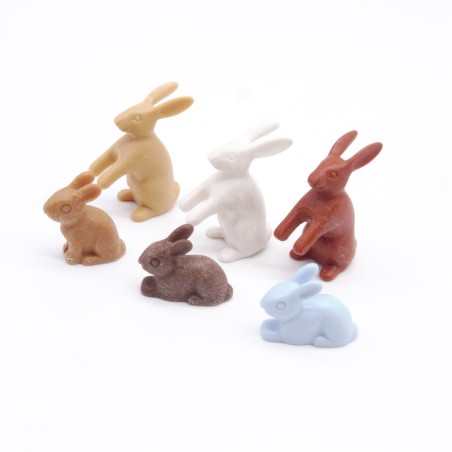 Playmobil 36314 Lot de 6 Lapins