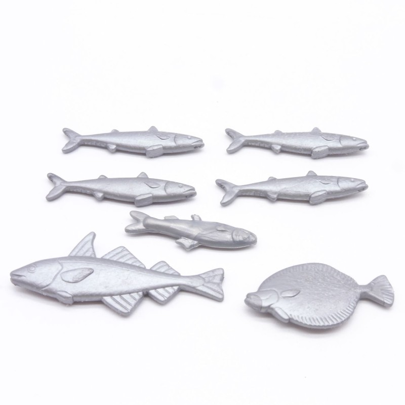 Playmobil 36315 Lot of 7 Fish