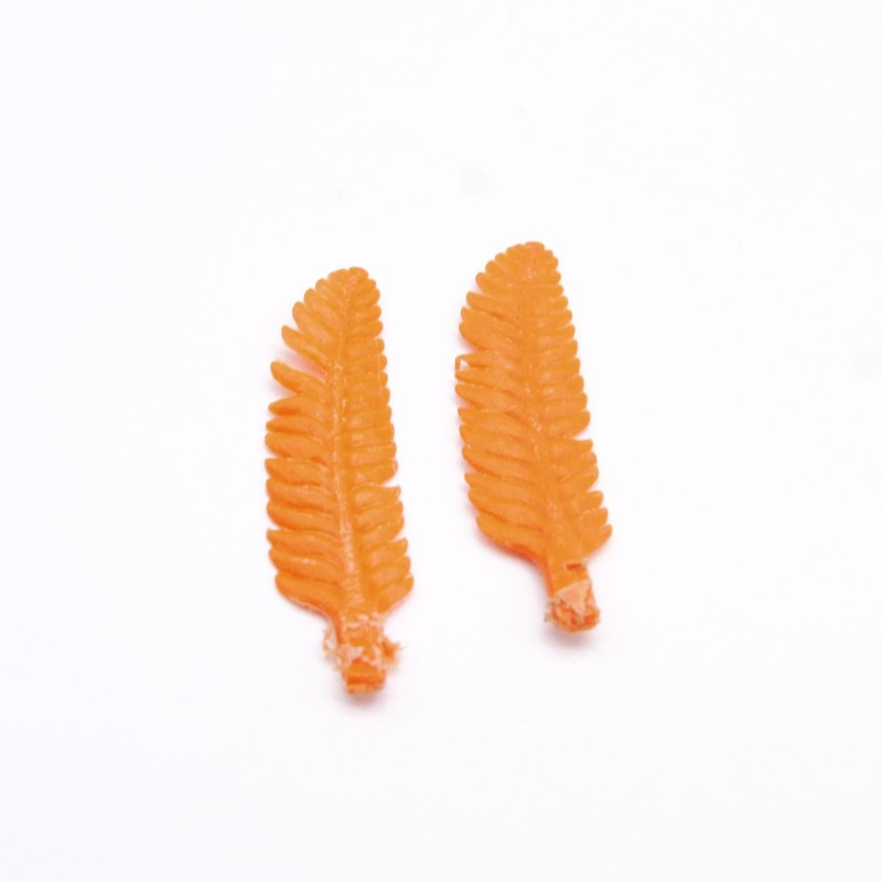 Playmobil 36369 Lot de 2 Plumes Indien Vintage Orange abimées